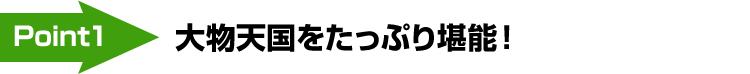 大物天国をたっぷり堪能！